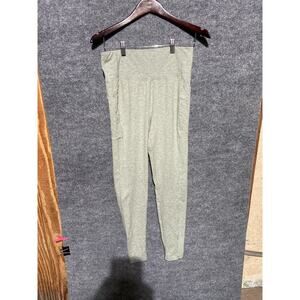 Studio 12 Pants Womens Large Green High Rise Stretch Lounge Jogger Pockets Yoga